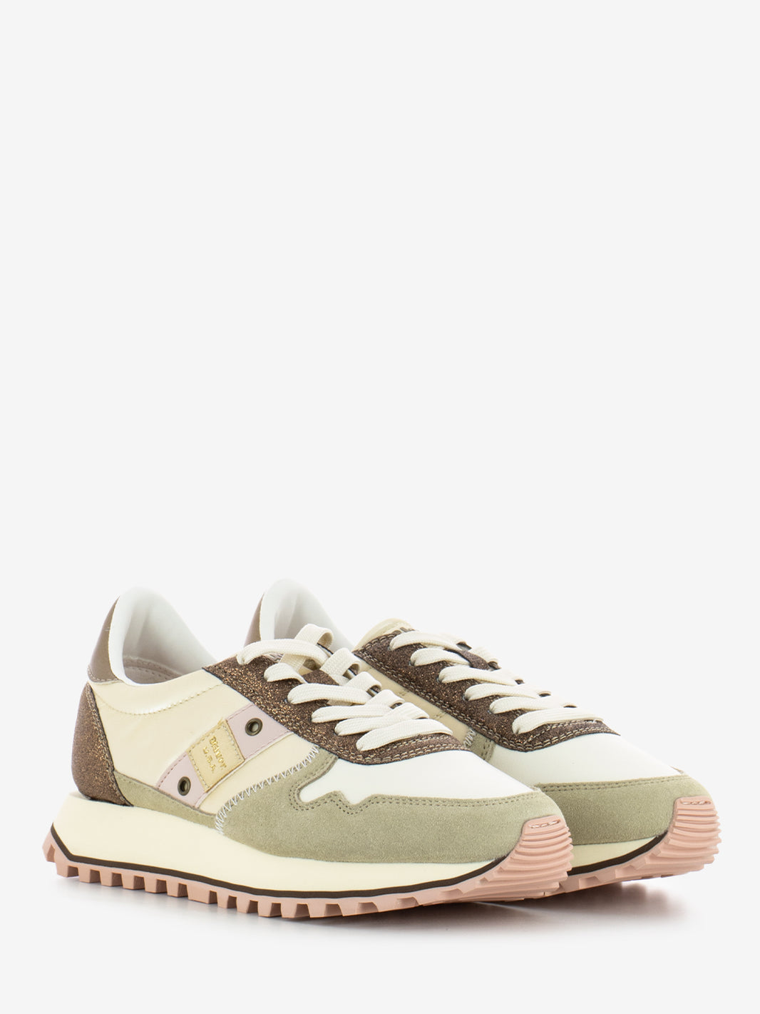 Millen cream / bronze running sneakers