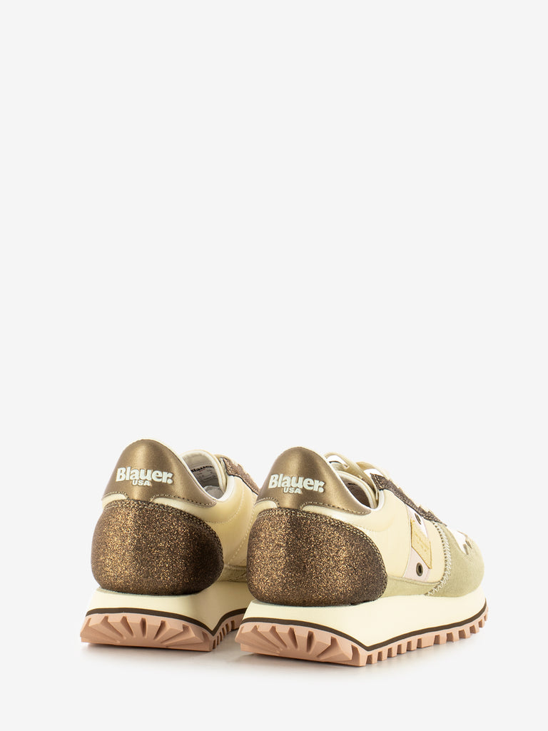 BLAUER - Sneakers running Millen cream / bronze