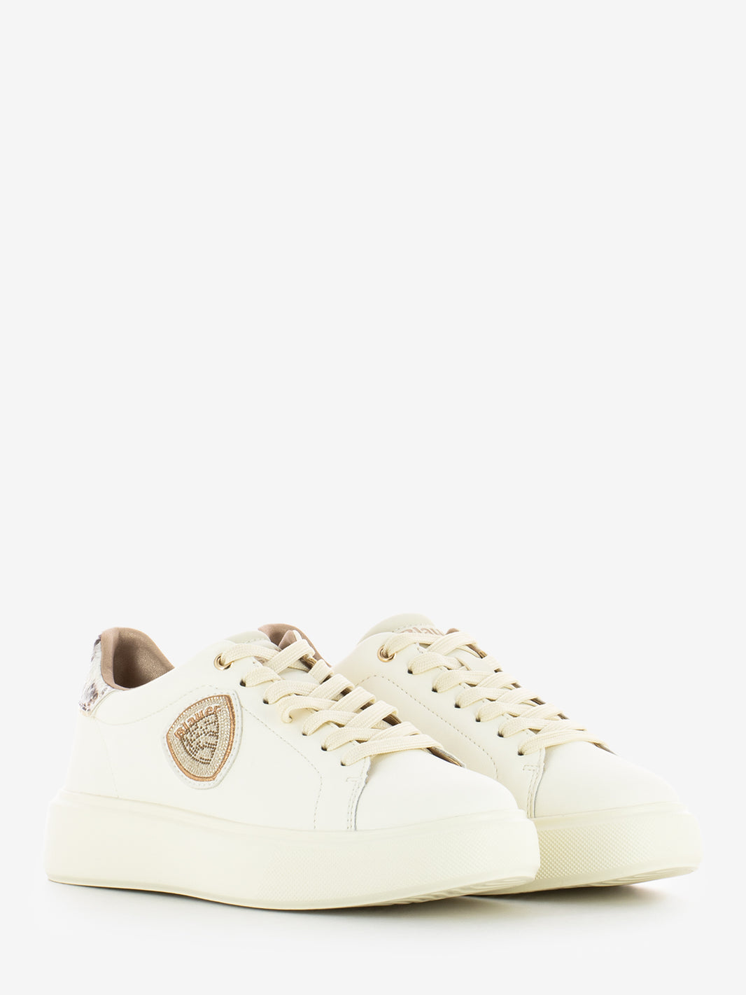 Venus 01 Cream / Python sneakers