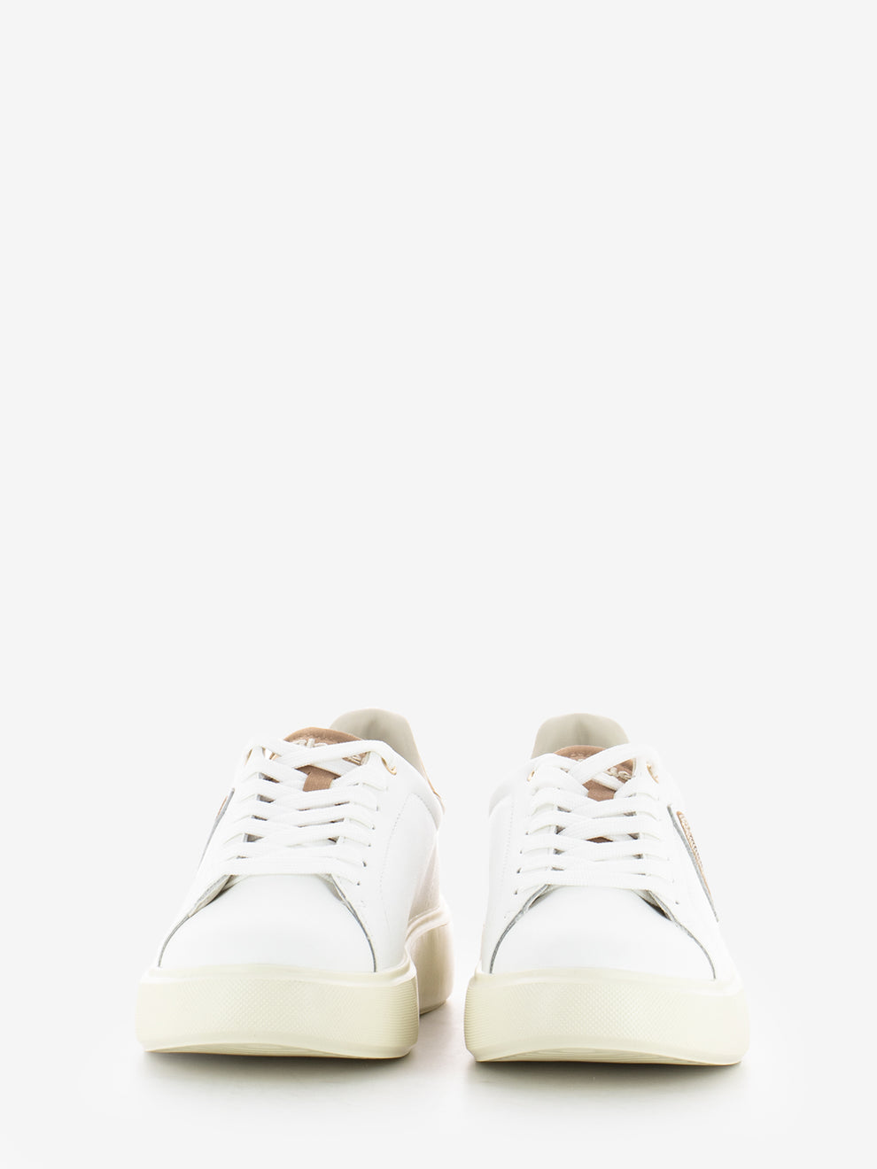 Sneakers Venus leather white / nude