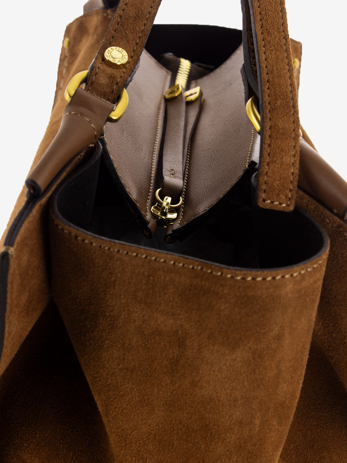 Borsa Bloom in pelle cognac