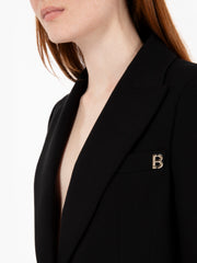 BLUGIRL - Blazer in wool cady nero