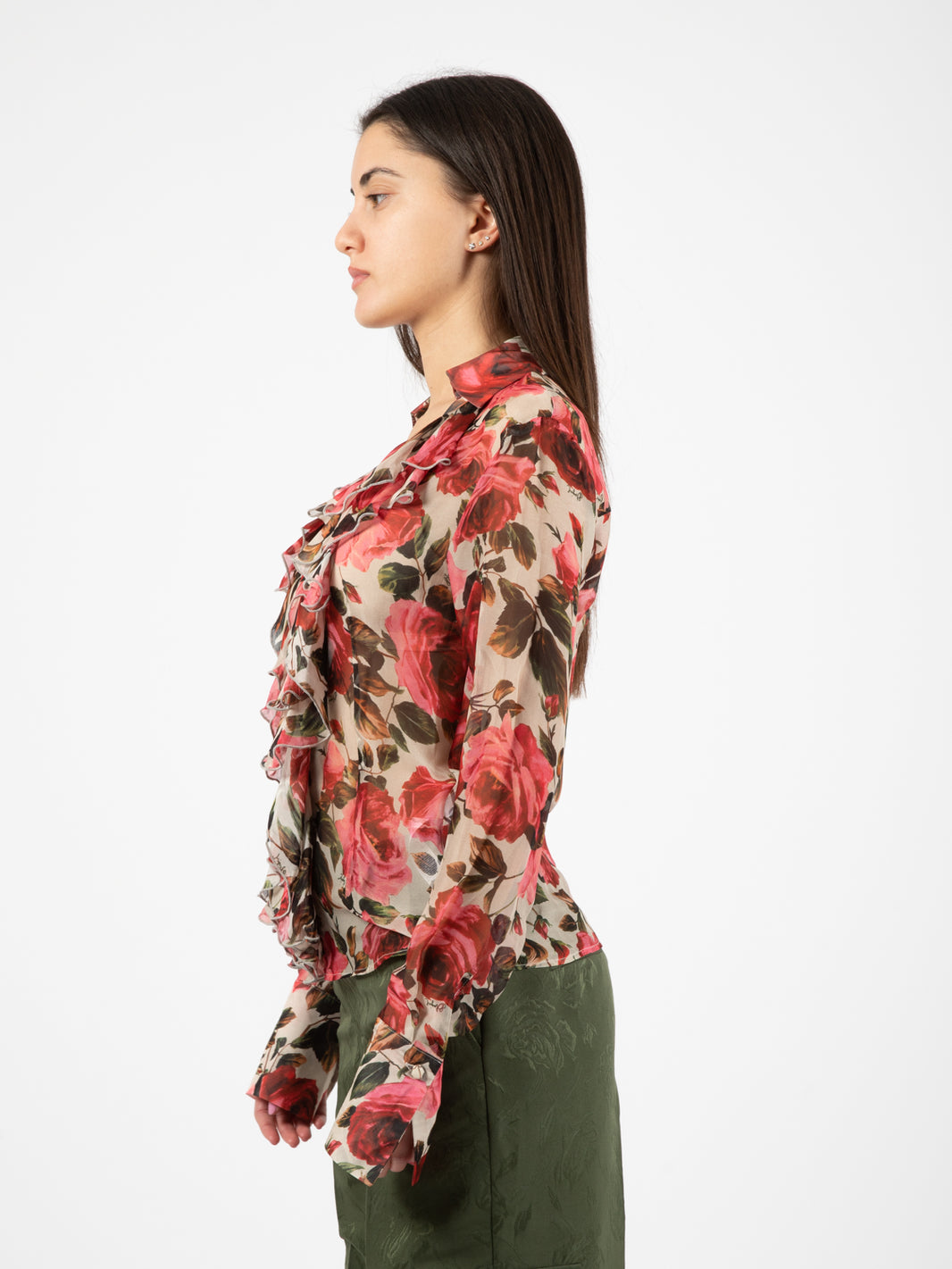 Deep roses multicolor shirt