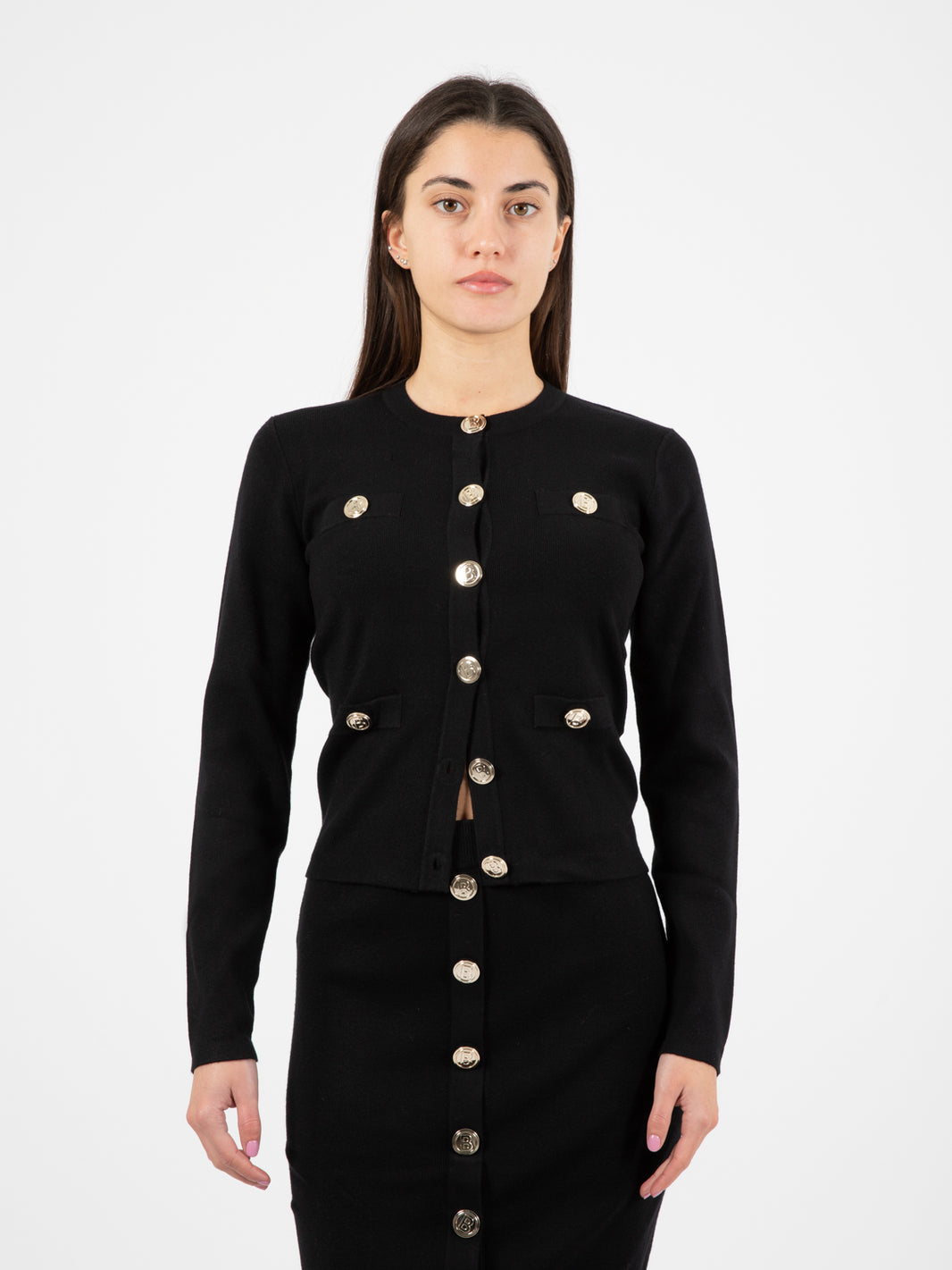 Black Cardigan with Pockets