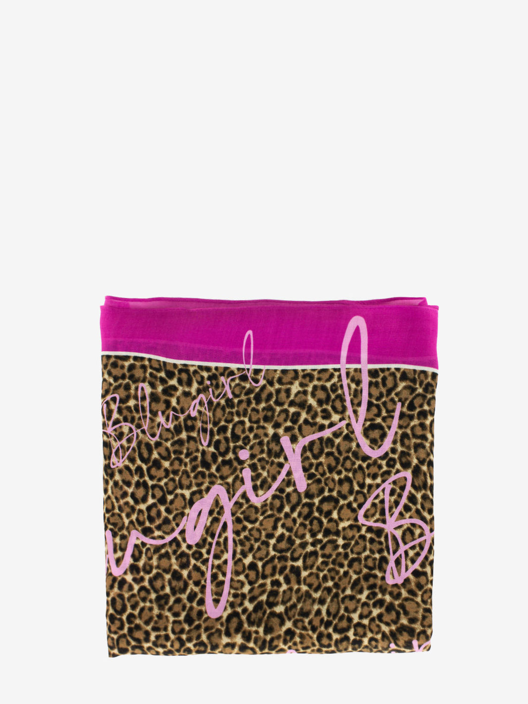 Purple pink animal print scarf