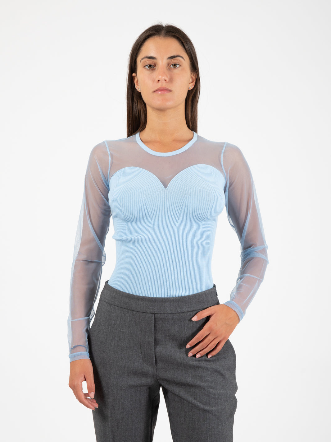 Wind surfer transparent sleeve shirt