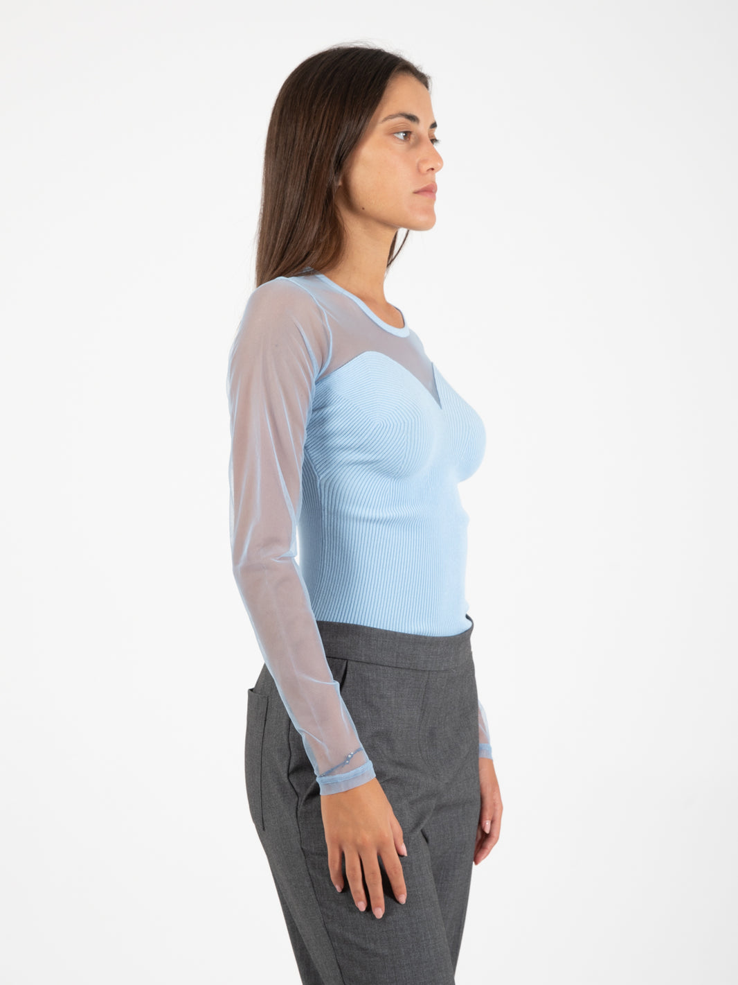 Wind surfer transparent sleeve shirt