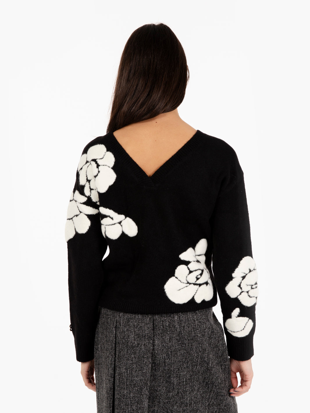 Black/Chalk Rose Double Use Sweater
