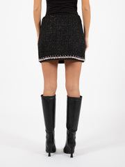 BLUGIRL - Minigonna bouclé lurex nero