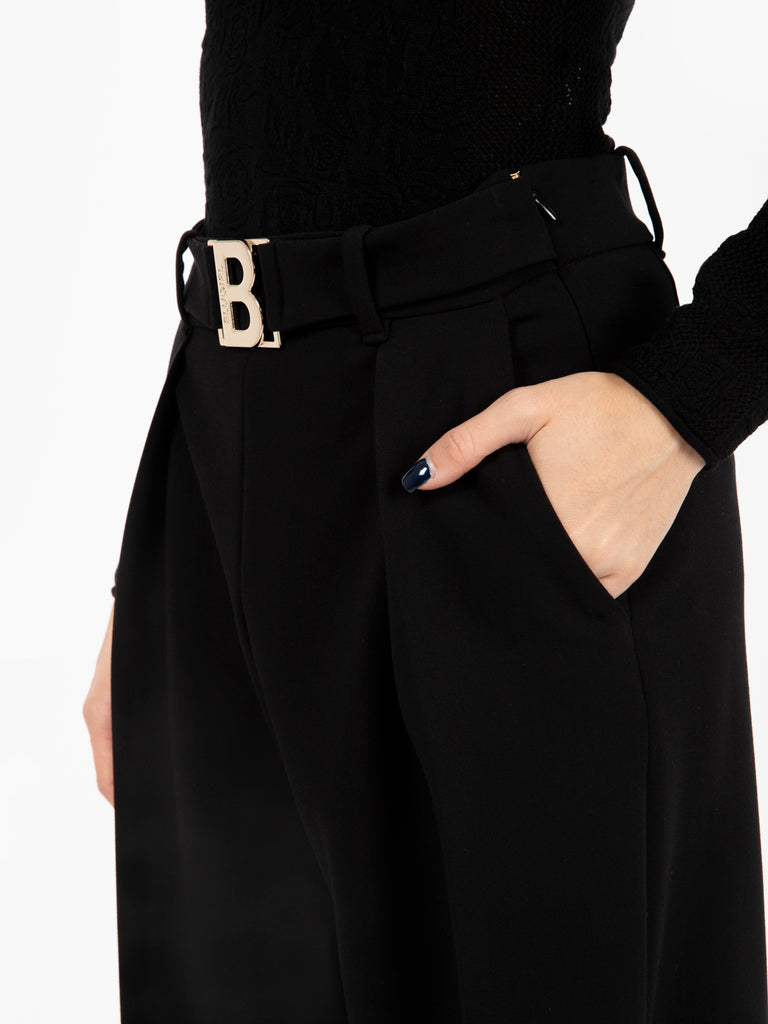 BLUGIRL - Pantaloni a palazzo black