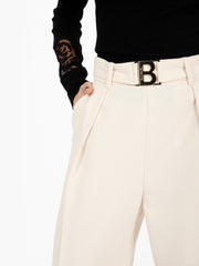 BLUGIRL - Pantaloni a palazzo buttercream