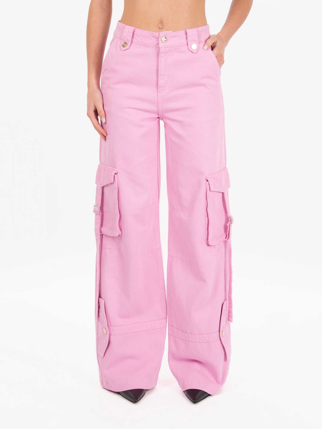Pastel lavander cargo trousers