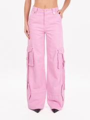 BLUGIRL - Pantaloni cargo pastel lavander