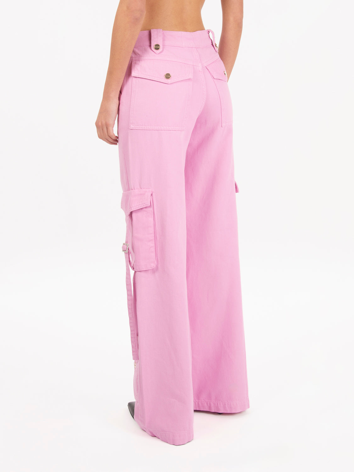 Pastel lavander cargo trousers