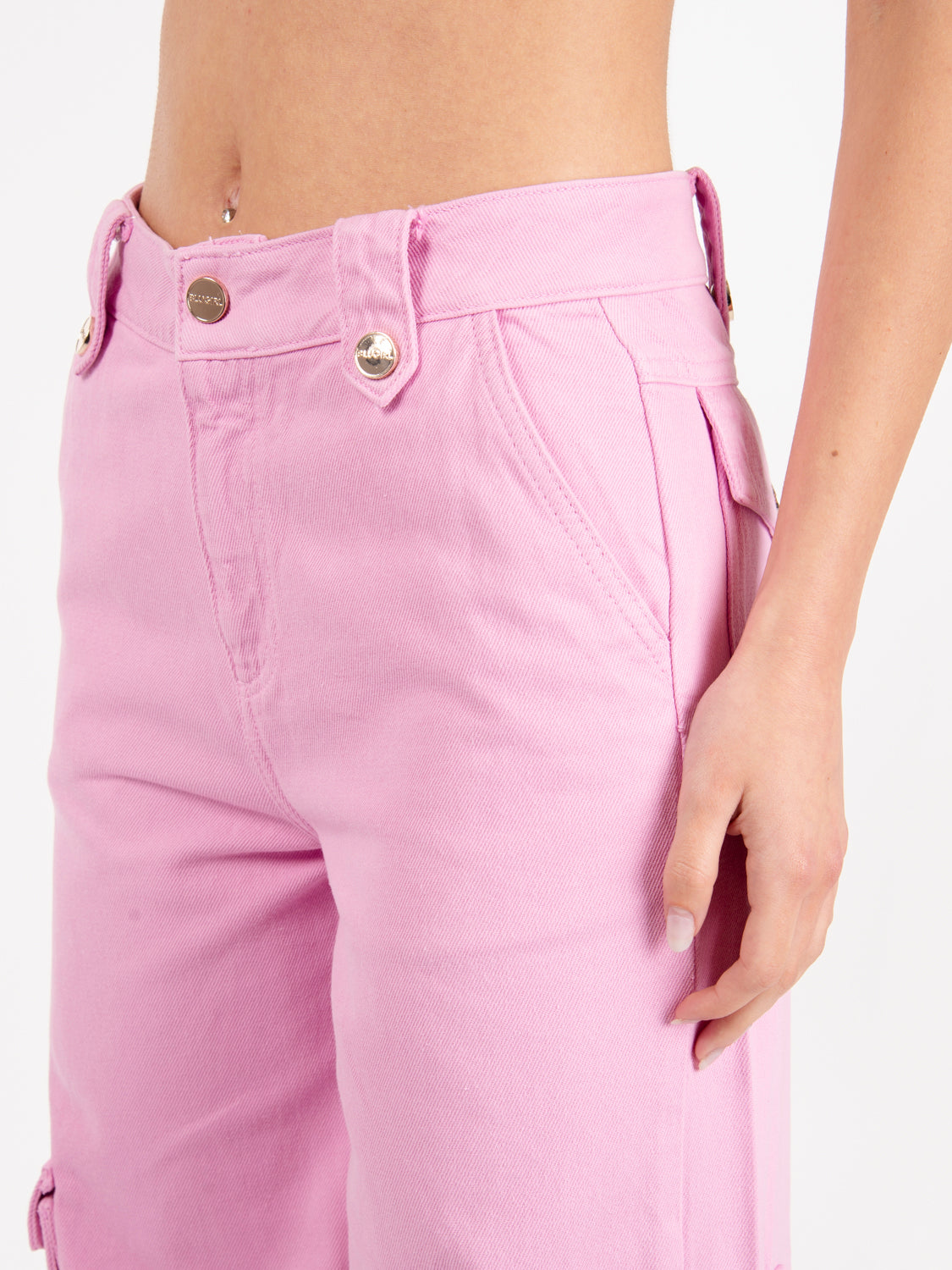 Pastel lavander cargo trousers
