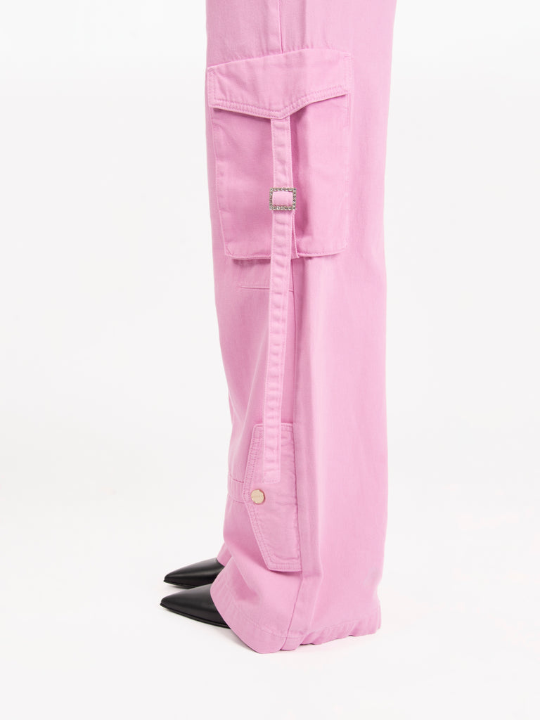 BLUGIRL - Pantaloni cargo pastel lavander