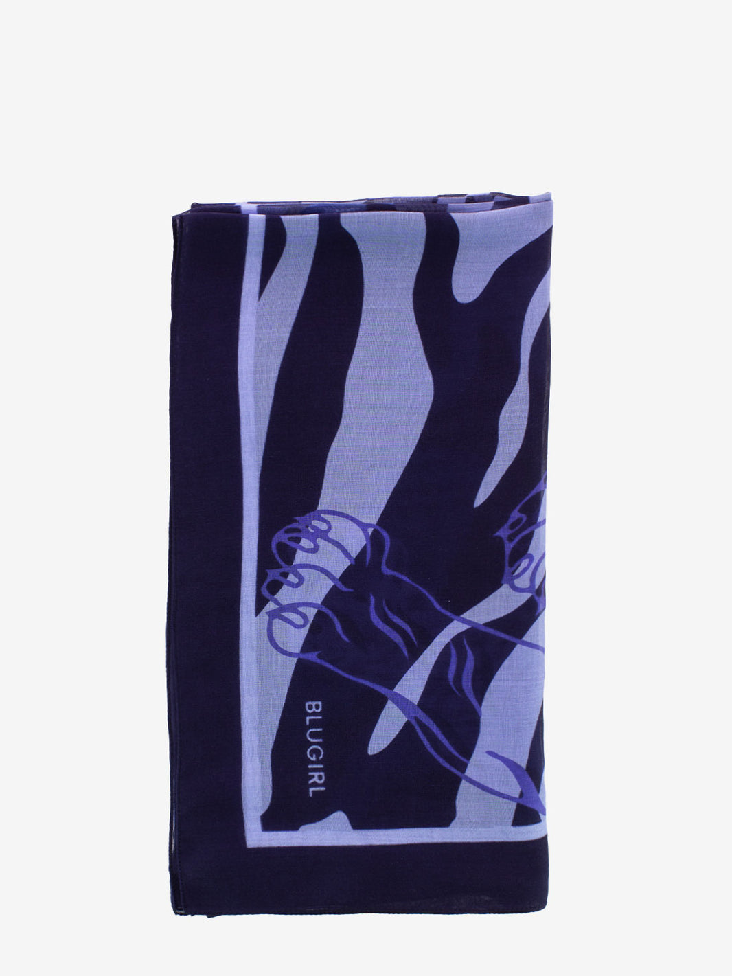 Blue tiger print stole