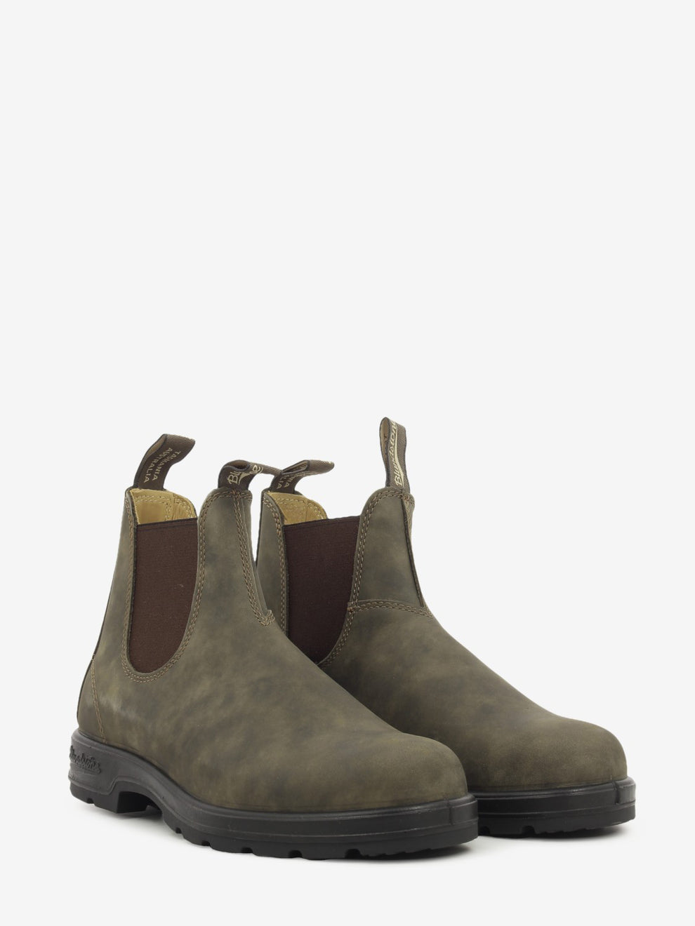 585 elastic sided boot rustic brown