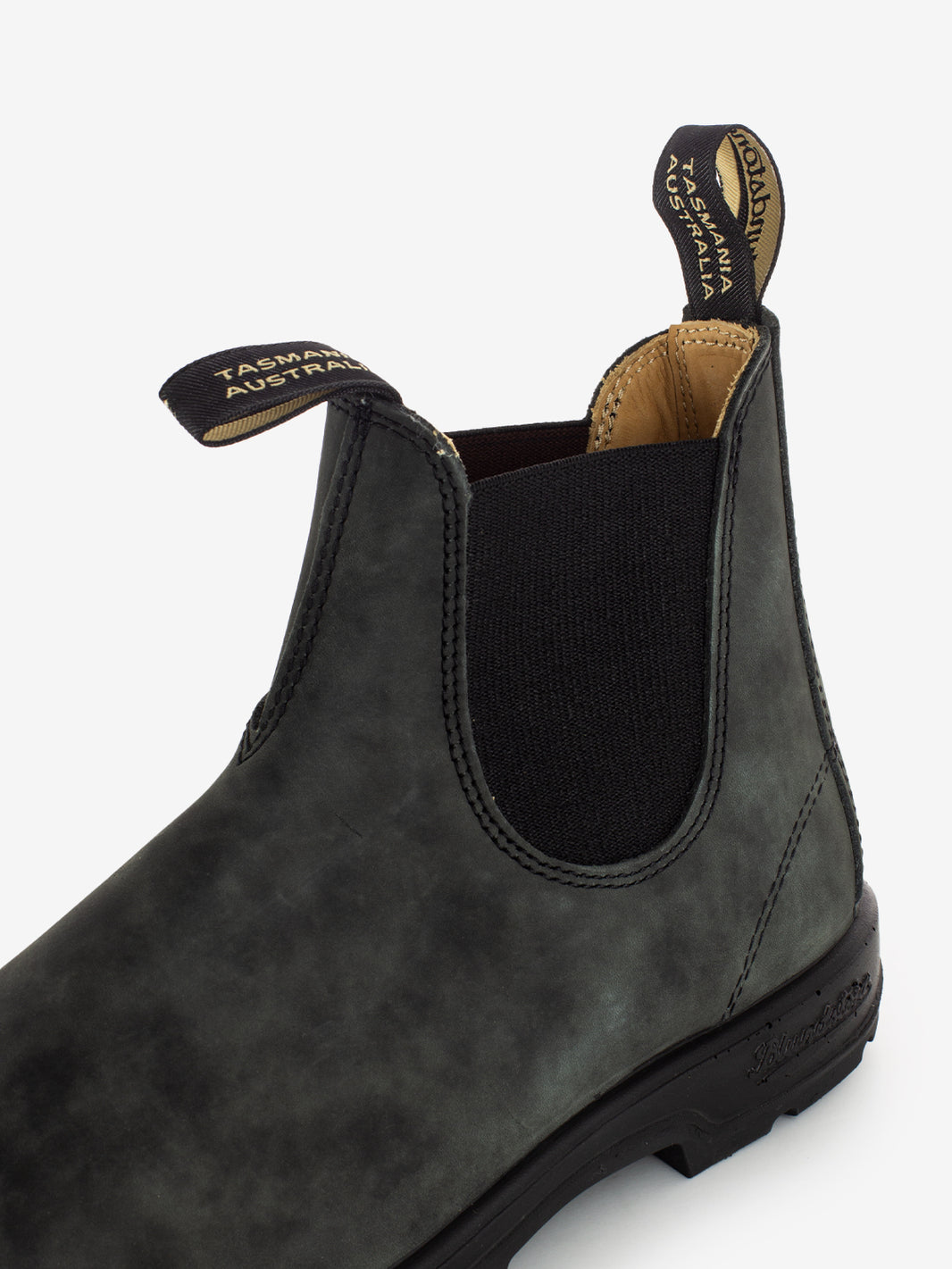 587 elastic sided boot rustic black