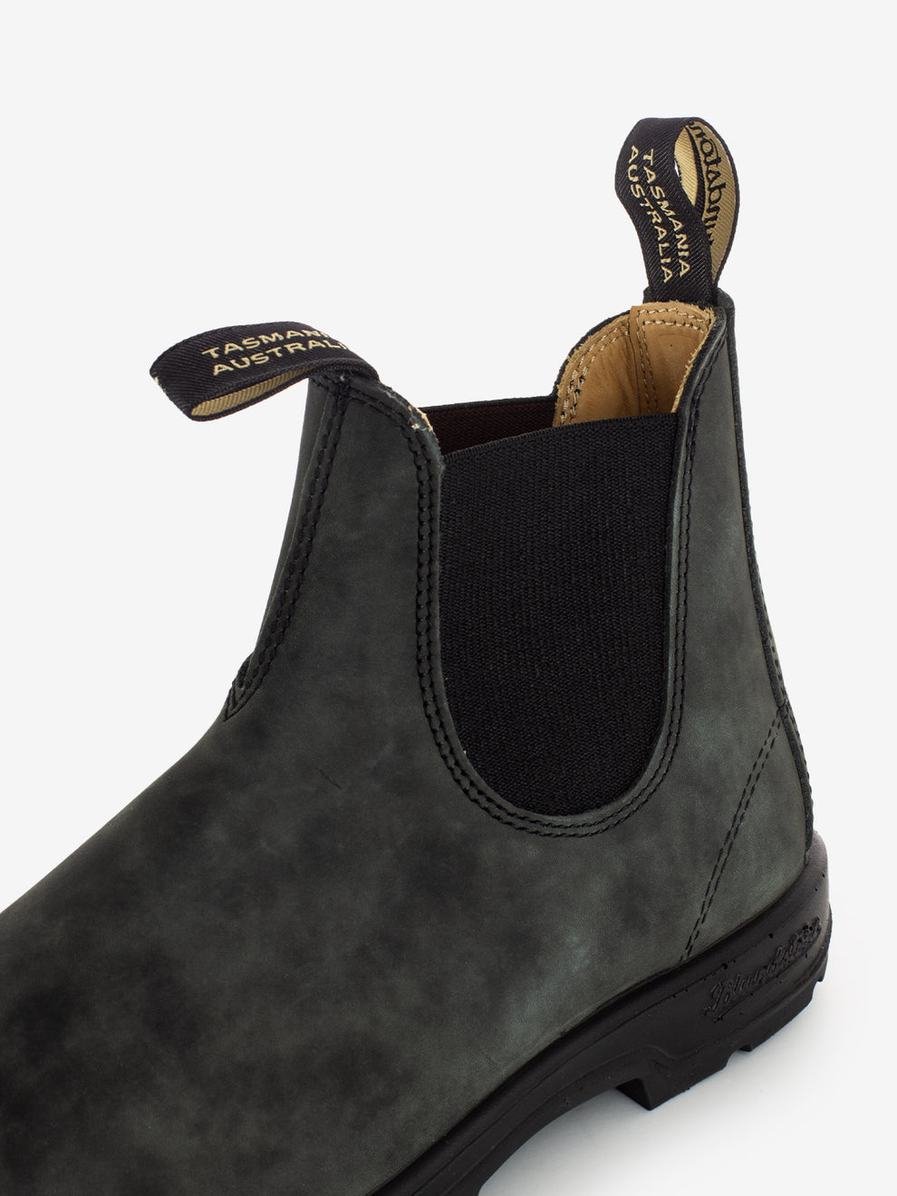 587 elastic sided boot rustic black