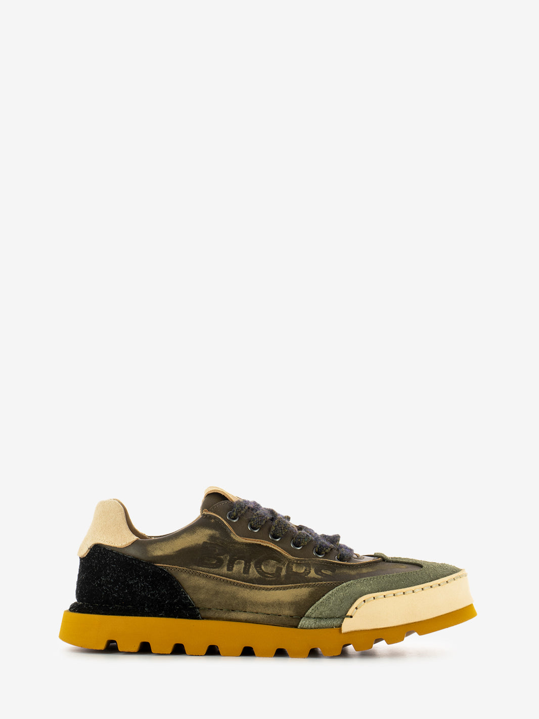 Scarpe in pelle militare / noce