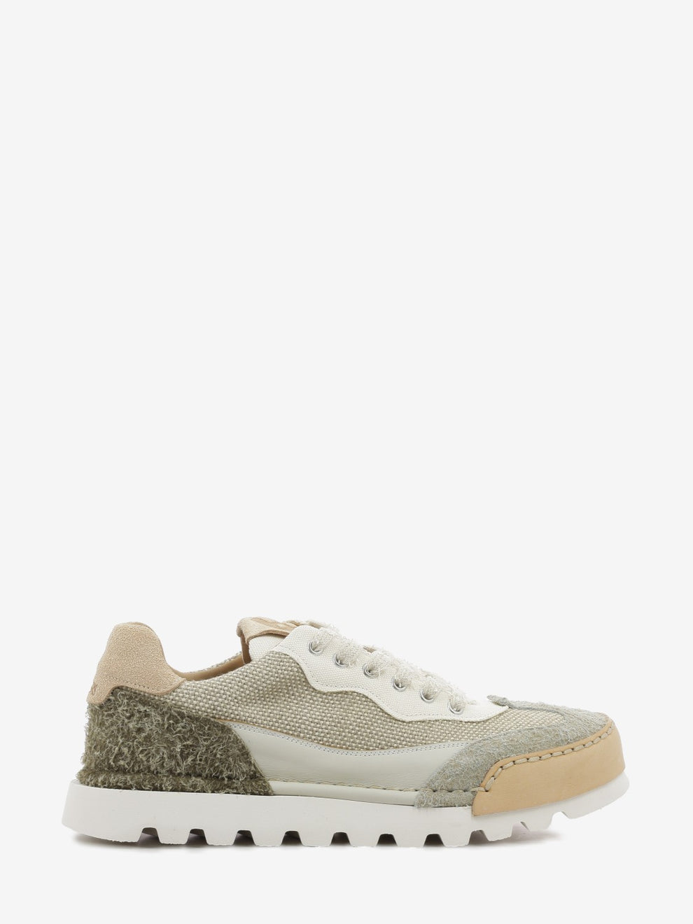 Beige canvas sneakers