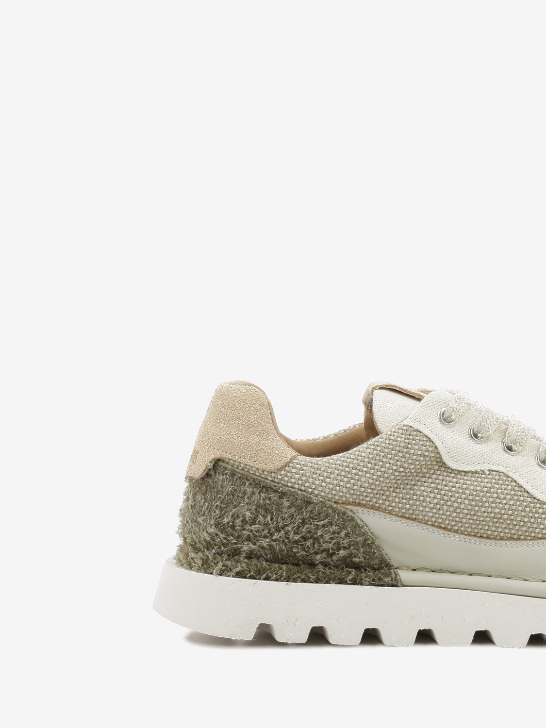 Beige canvas sneakers