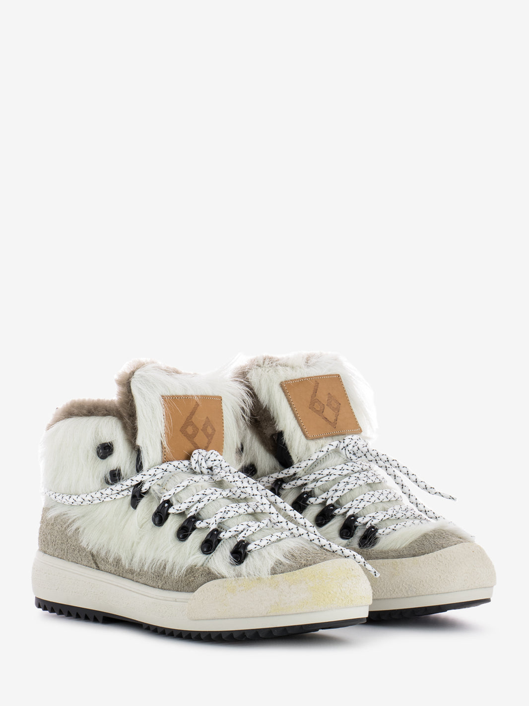 Sneakers La Yeti cavallino bianca / beige