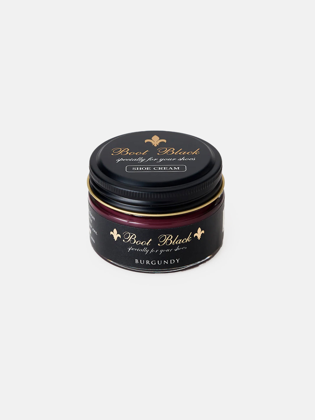 Shoe Cream Jar burgundy