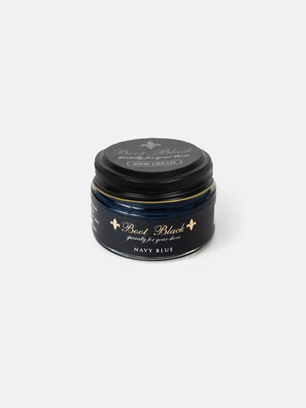Shoe Cream Jar navy blue