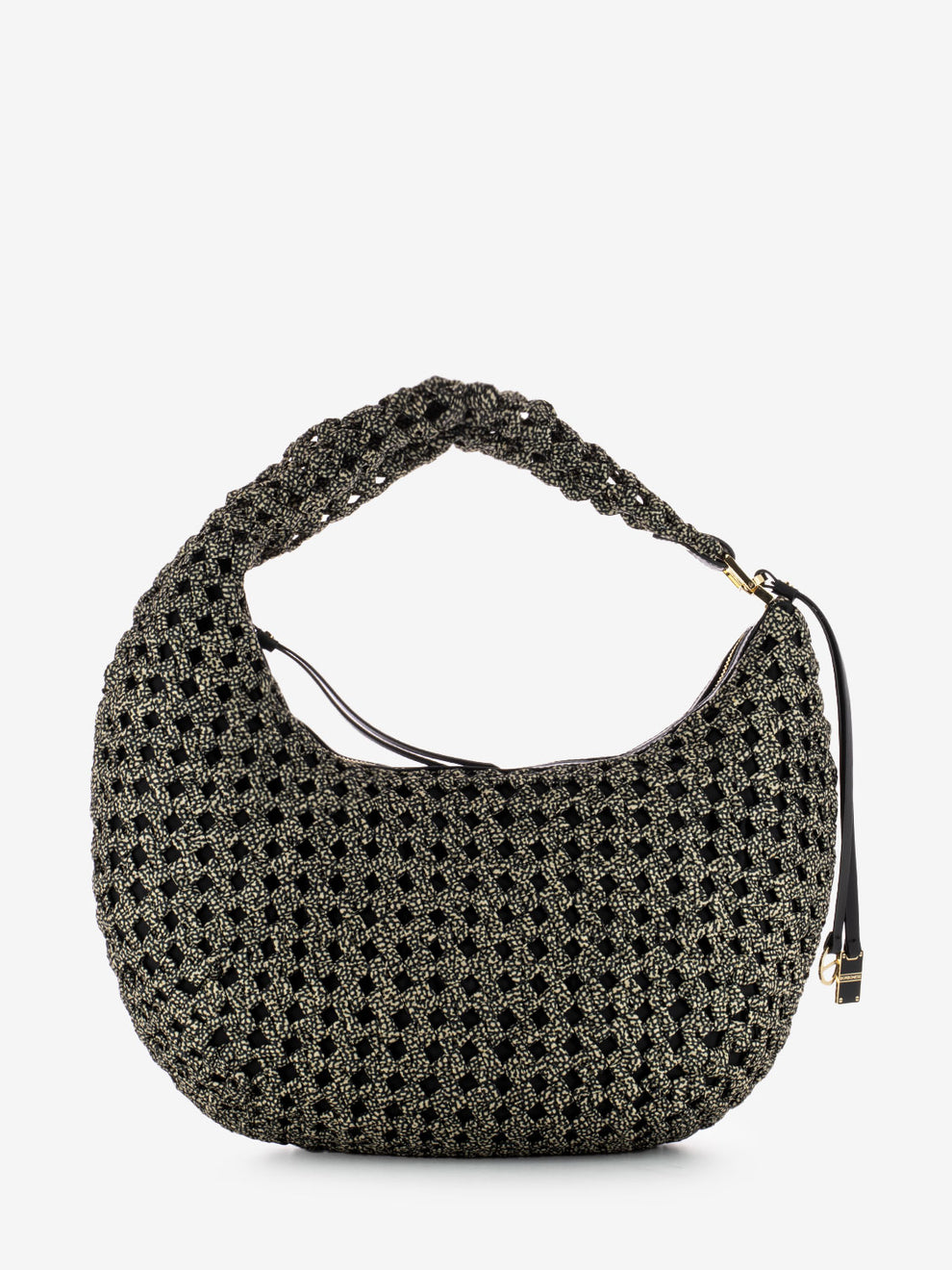 M Hobo Shoulder Bag Natural / Black