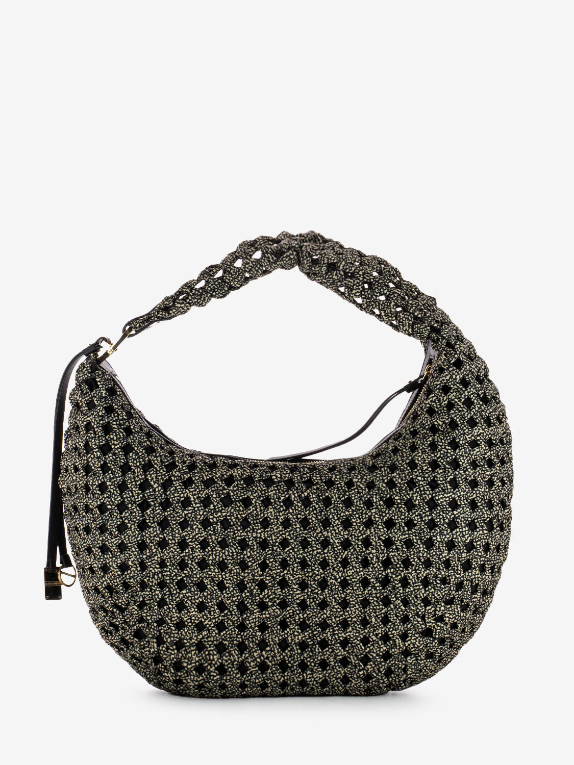 M Hobo Shoulder Bag Natural / Black