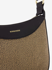 BORBONESE - Borsa hobo a spalla naturale / nero
