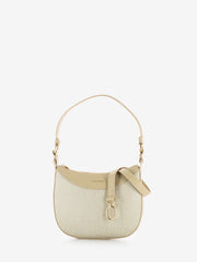 BORBONESE - Borsa hobo a spalla sabbia