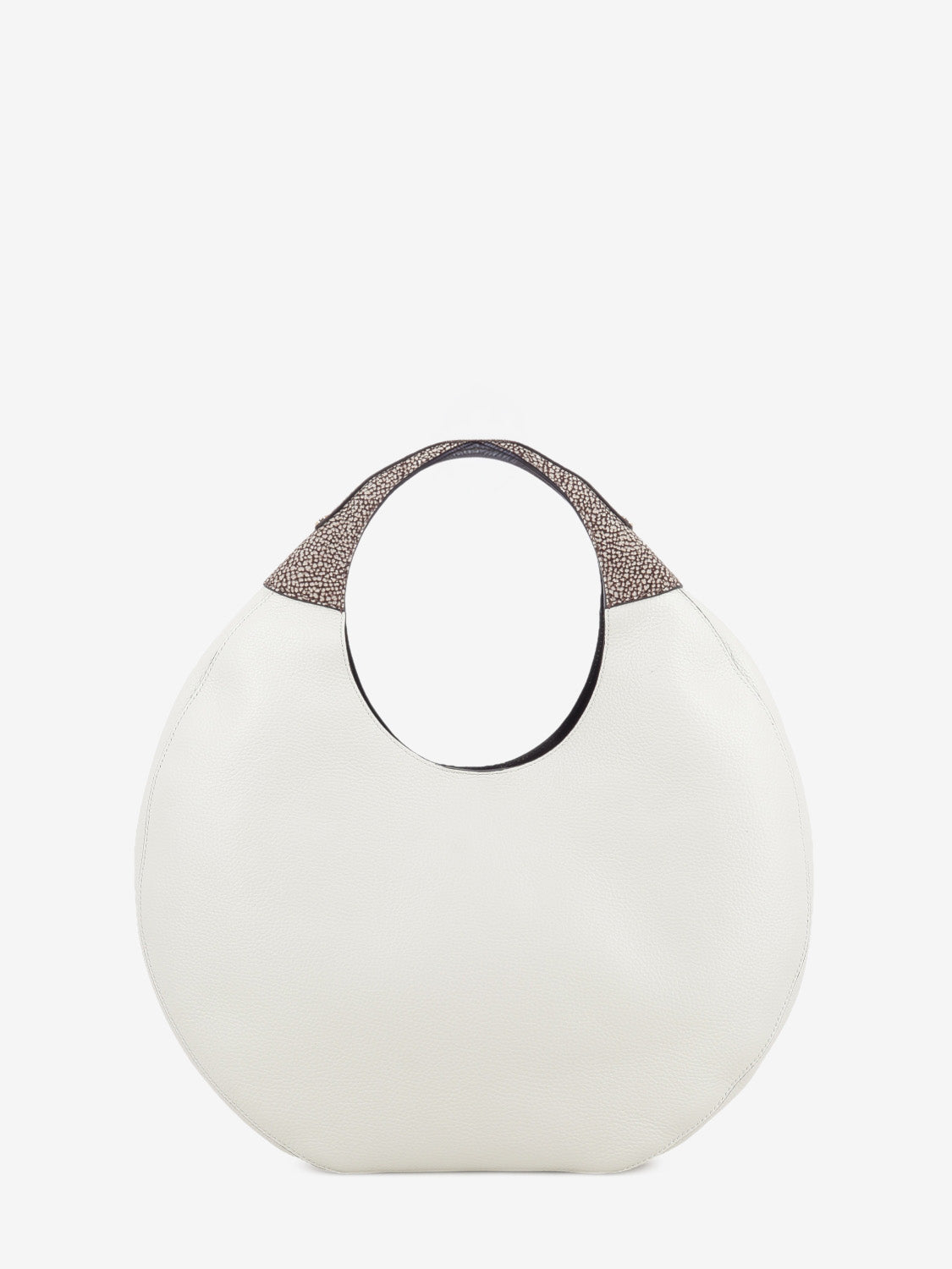 Large white hobo bag