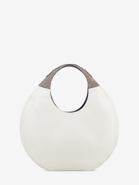Large white hobo bag