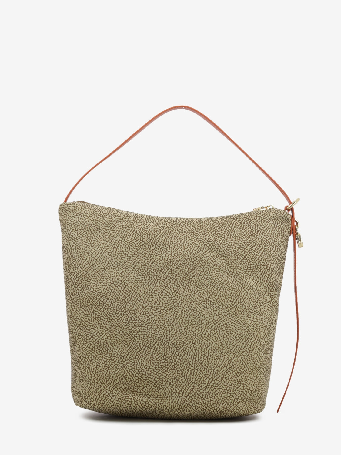 Borsa secchiello medium beige / red papaya