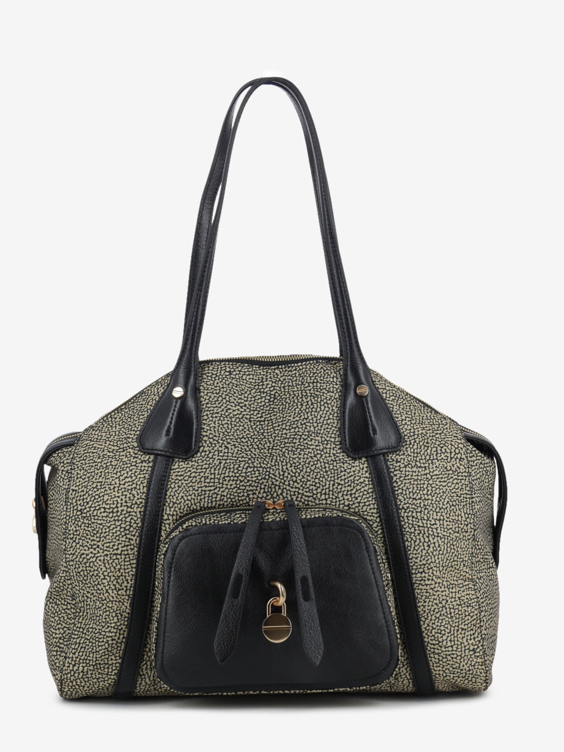 Borsa shopping medium OP naturale / nero
