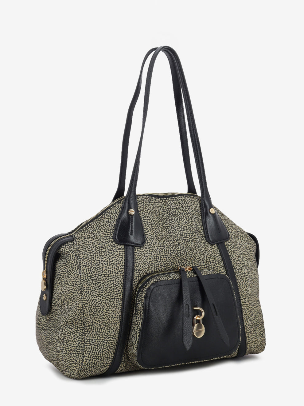 Borsa shopping medium OP naturale / nero