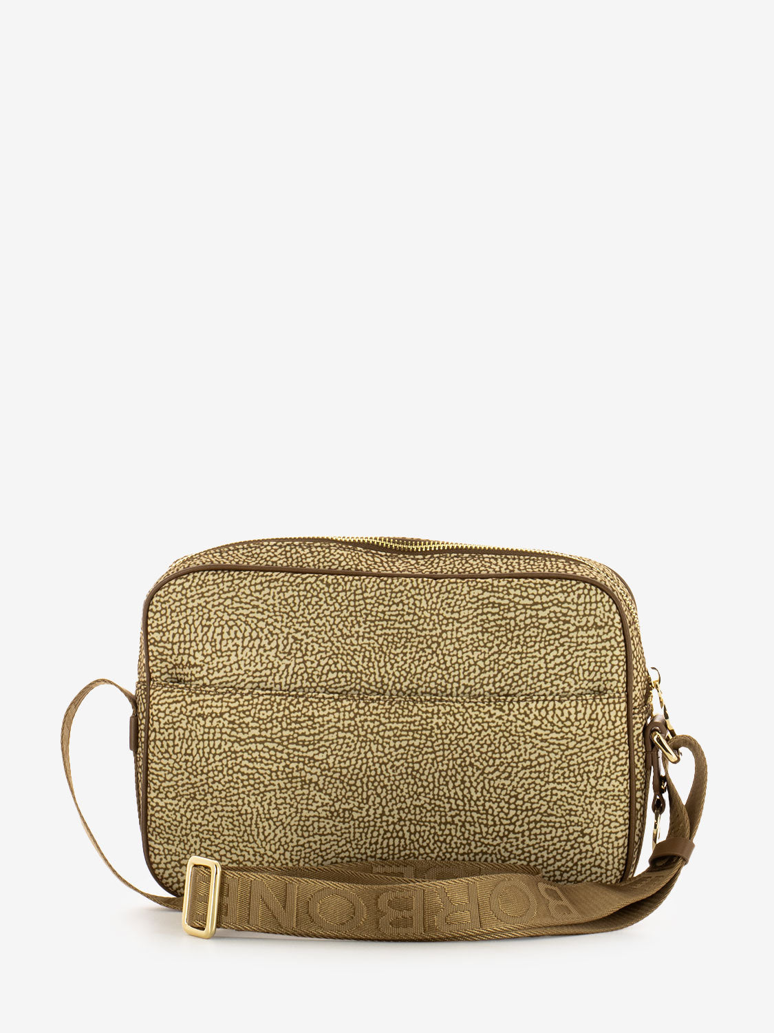Camera bag M beige / brown print