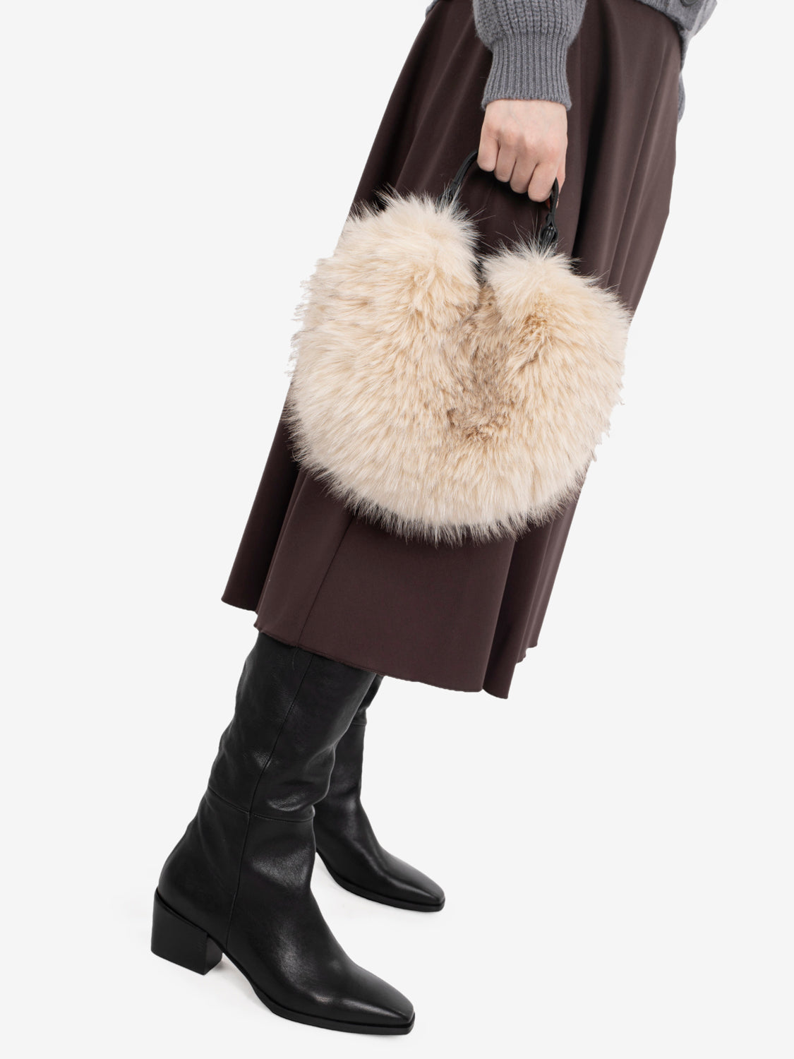 Borsa in ecopelliccia Dua beige