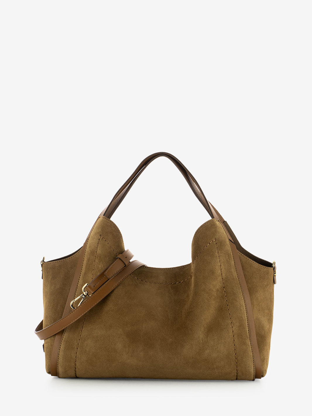 Borsa Serena in suede cuoio