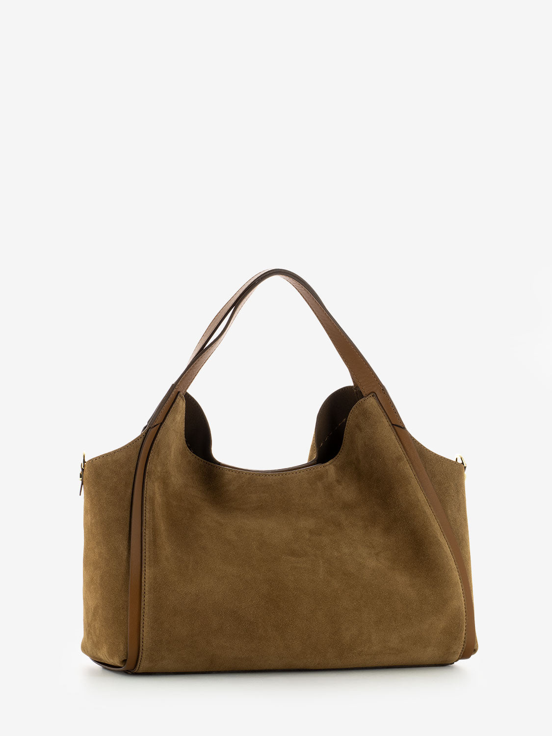 Borsa Serena in suede cuoio