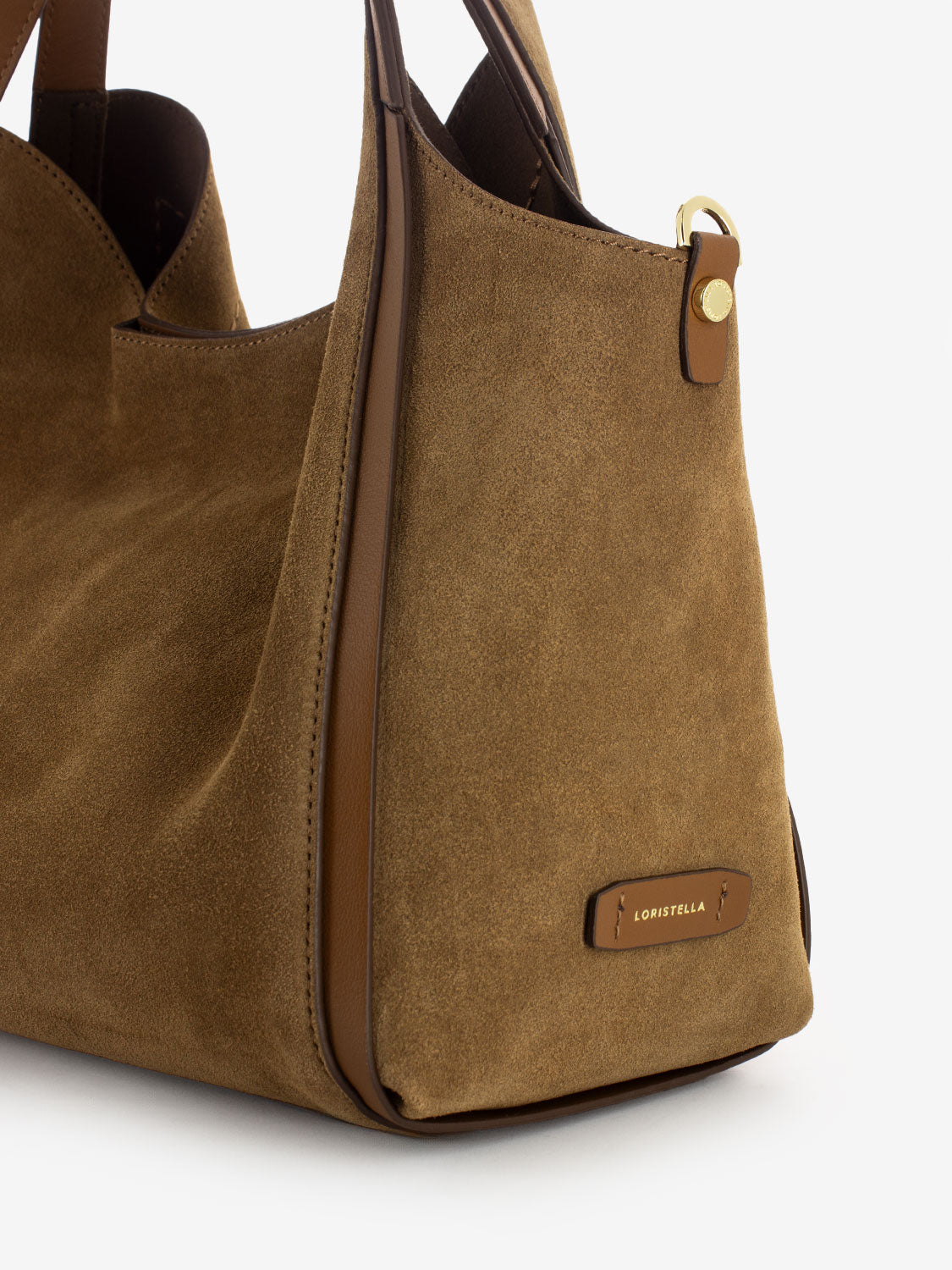 Borsa Serena in suede cuoio