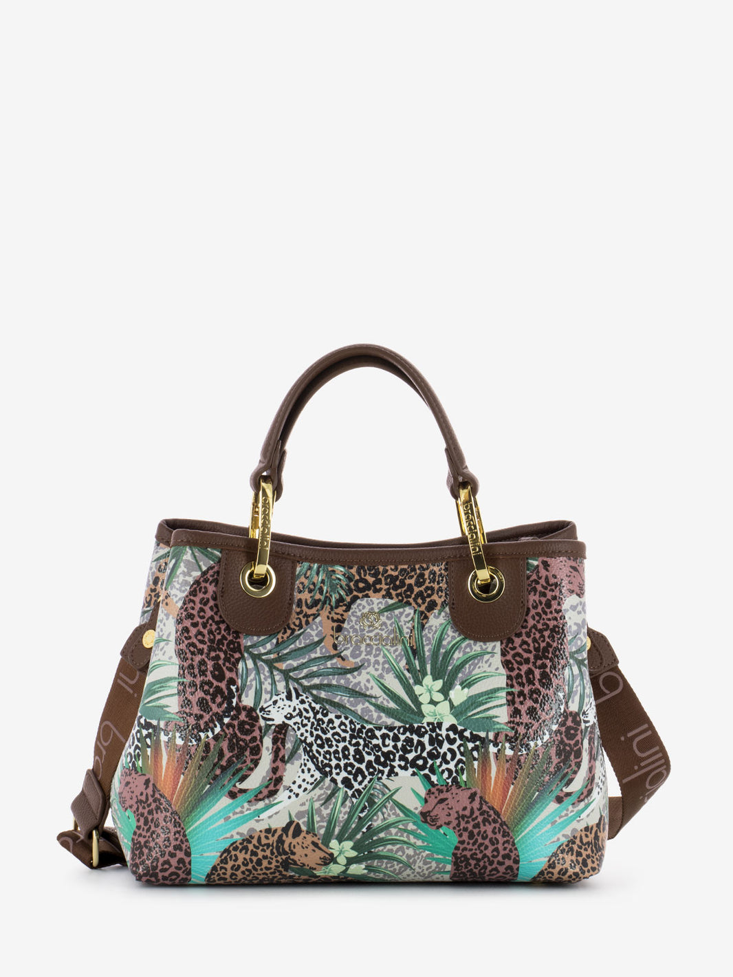 Borsa a mano Beth fantasia leopardi multicolor