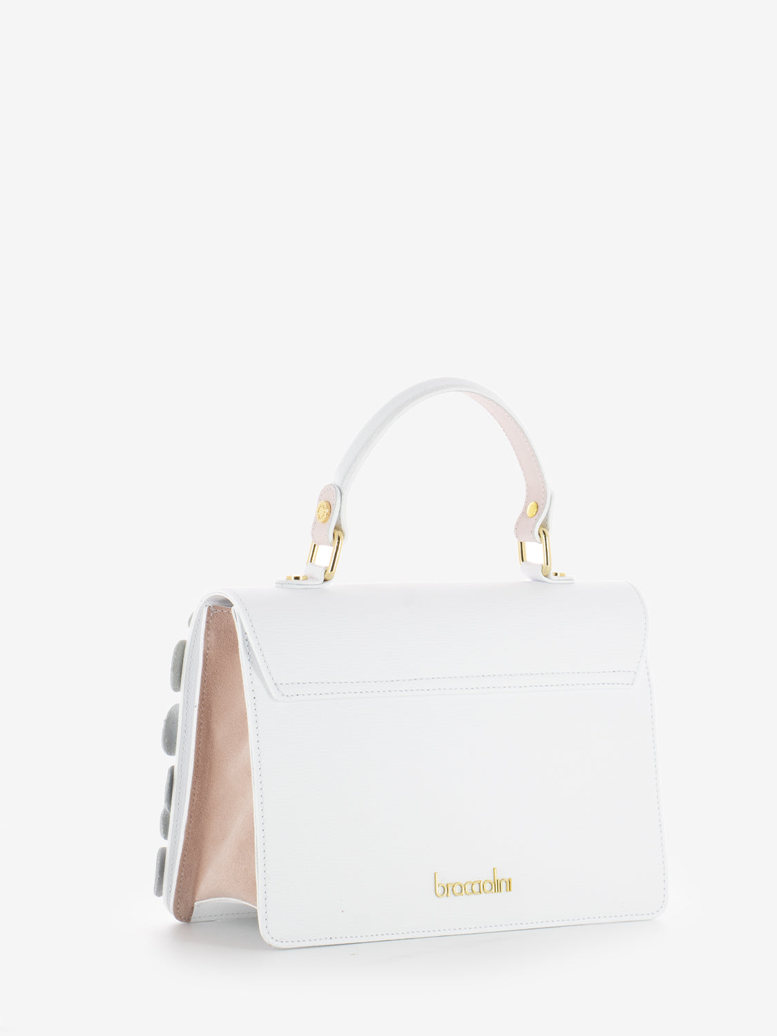 Borsa a mano Penelepe con applicazioni floreali