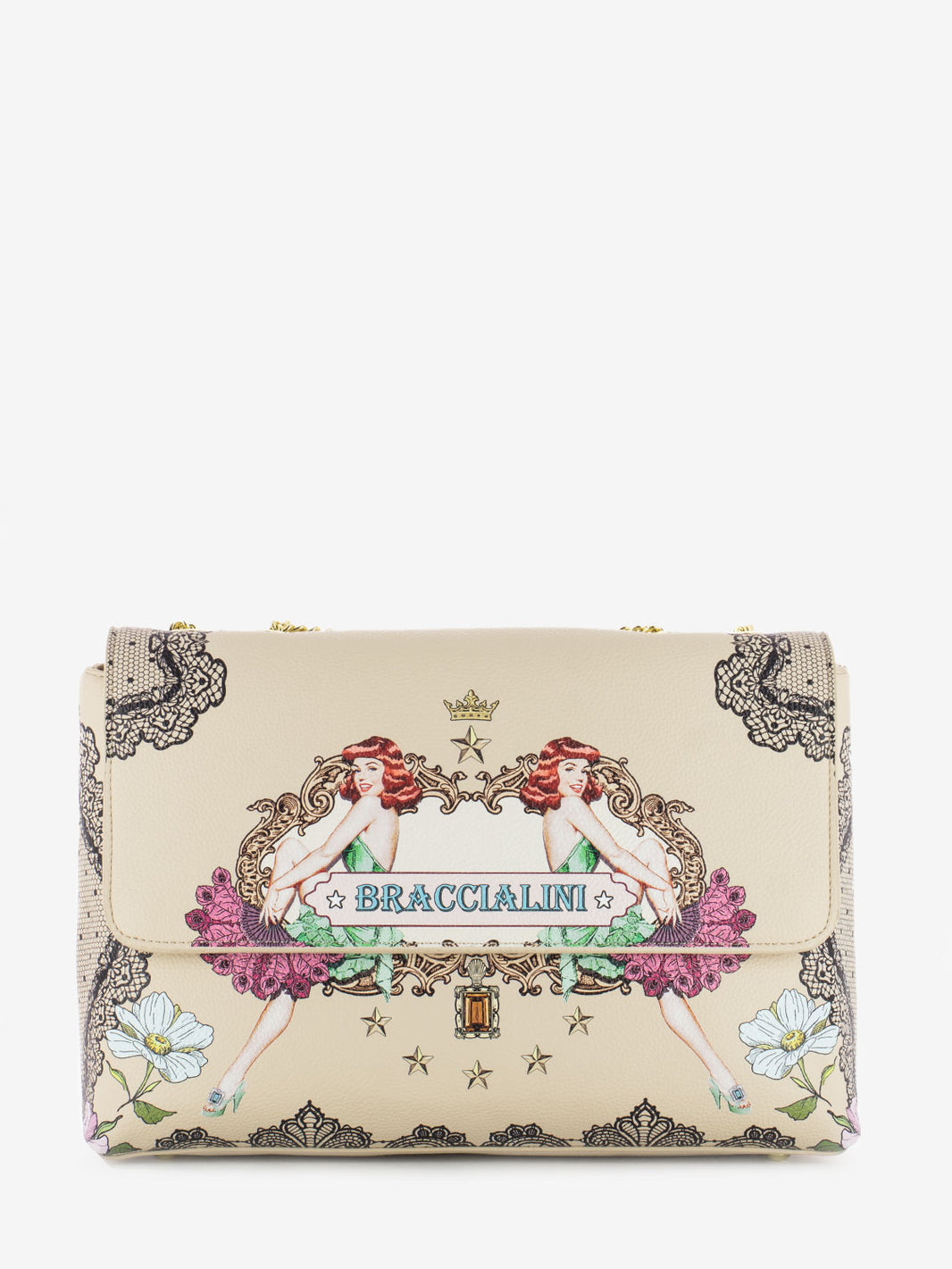Borsa a spalla Britney beige