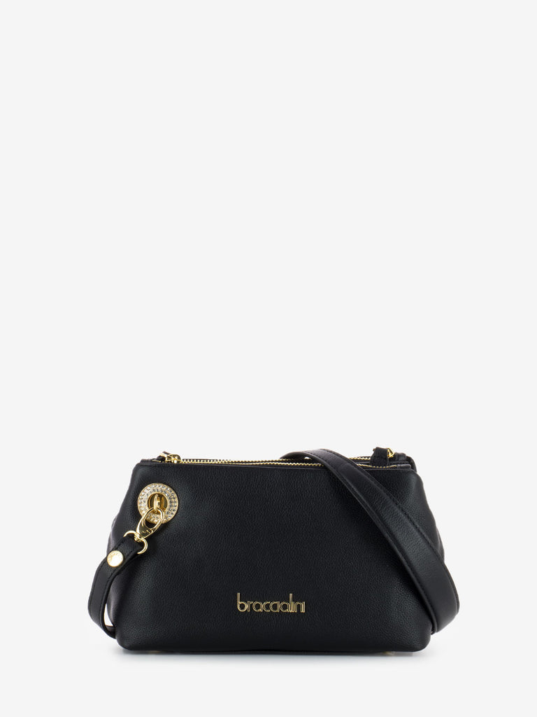 BRACCIALINI - Borsa Nora con strass black