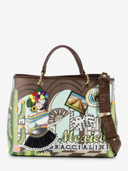 BRACCIALINI - Shopper Cartoline Mexico multicolor