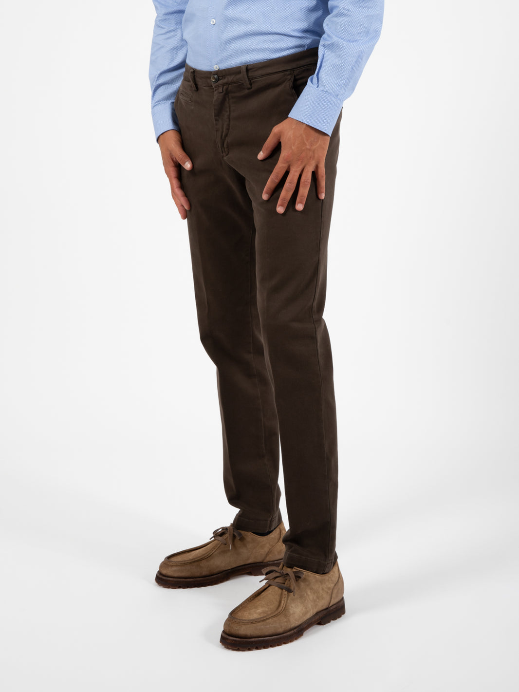 Pantalone BG05 operato elastico marrone